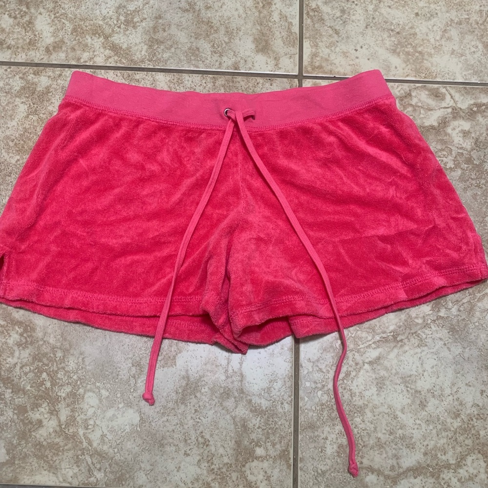Juicy Couture Pink Athletic Shorts Lightweight Elastic Waist